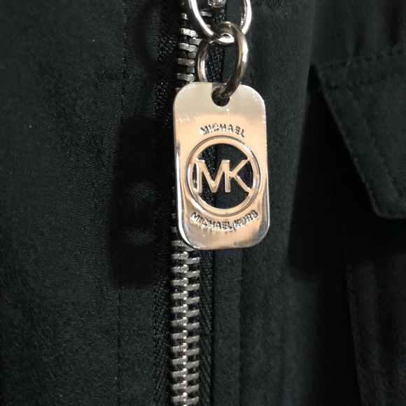 MICHAEL Michael Kors  Zip-Front Blouse Size Small - Picture 2 of 6
